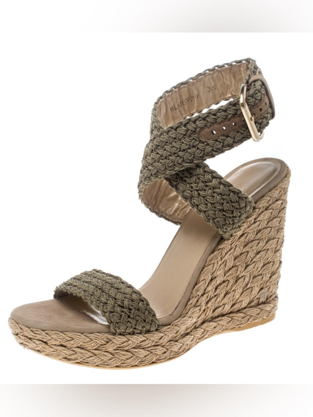 Stuart Weitzman Alex Ankle Strap Wedge Sandals